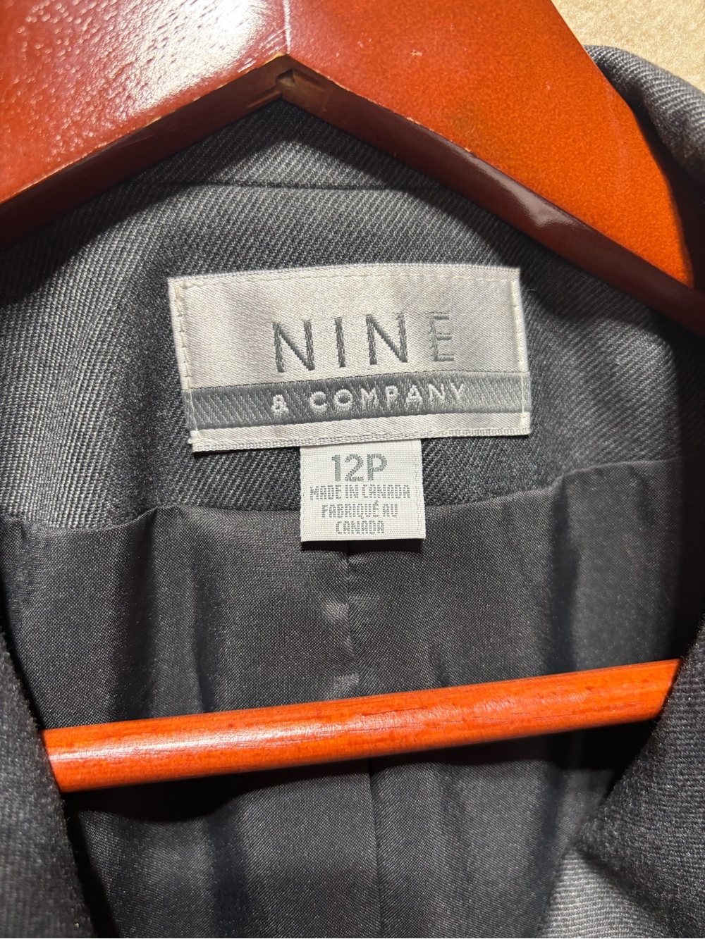 Nine & Company Women’s Black Career Blazer Jacket Size 12P Petite - Picture 3 of 6